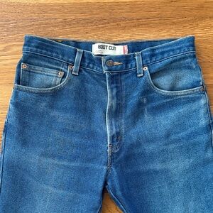Levis Boot Cut Blue Jeans - Classic Denim 34W / 29L